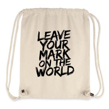 Laissez votre marque sur le monde - Sac à cordon recyclé Stanley/Stella - blanc naturel - Devant