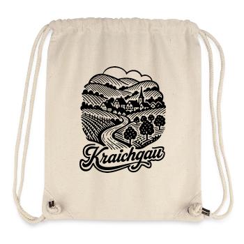 Kraichgau Illustration mit Schriftzug - Stanley/Stella recycelter Gym Bag - Naturweiß - Vorne