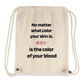 blood color - Stanley/Stella Recycled Gym Bag - natural - Front