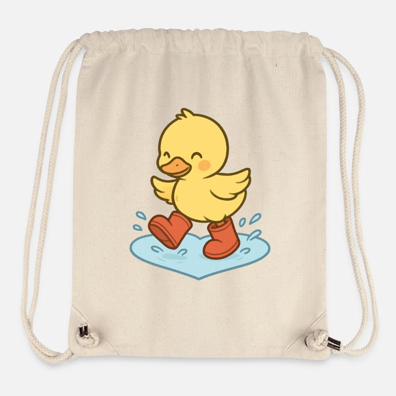 QuackSplash Rubber Duck in Boots - Stanley/Stella Recycled Gym Bag - natural