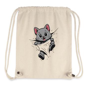 Kitten Cuddly Cat Cute Cat - Stanley/Stella Recycled Gym Bag - natural - Front