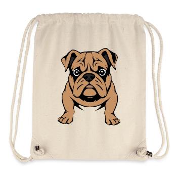 Bulldogge Hunde T-shirt Hundeshirt Geschenk  - Stanley/Stella recycelter Gym Bag - Naturweiß - Vorne