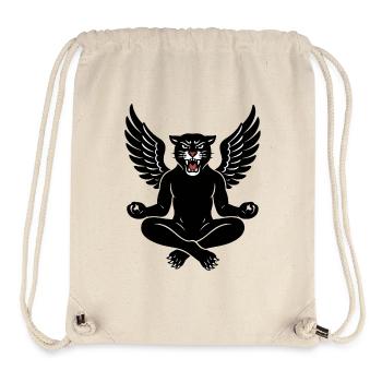 Winged Panther Zen Meditation - Stanley/Stella Recycled Gym Bag - natural - Front
