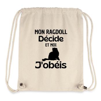 Süße Katzen-Ragdoll - Stanley/Stella recycelter Gym Bag - Naturweiß - Vorne