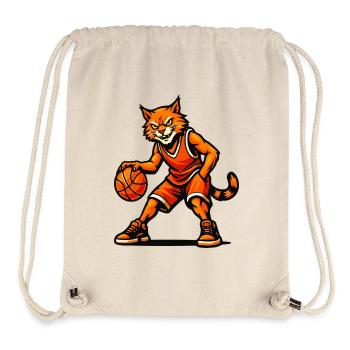 Basketball Cat Blaze - Stanley/Stella Recycled Gym Bag - natural - Front