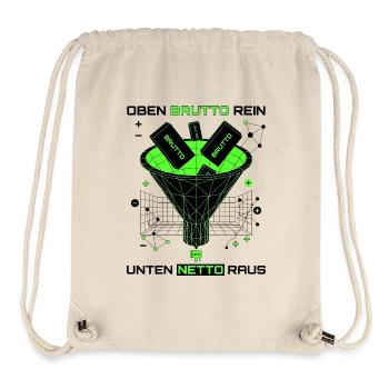 Top gross in bottom net out - Stanley/Stella Recycled Gym Bag - natural - Front