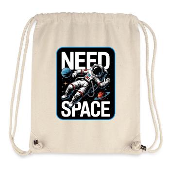 Need Space Astronaut Illustration - Stanley/Stella recycelter Gym Bag - Naturweiß - Vorne
