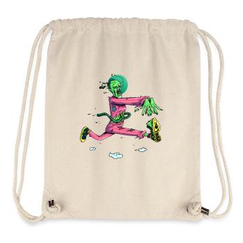 Zombie Runner Neon Pop - Stanley/Stella Recycled Gym Bag - natural - Front