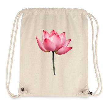Lotusblume Seerose - Stanley/Stella recycelter Gym Bag - Naturweiß - Vorne