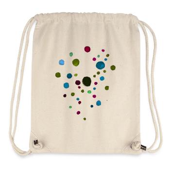Dots Pattern - Dark Colors / Watercolor - Stanley/Stella Recycled Gym Bag - natural - Front