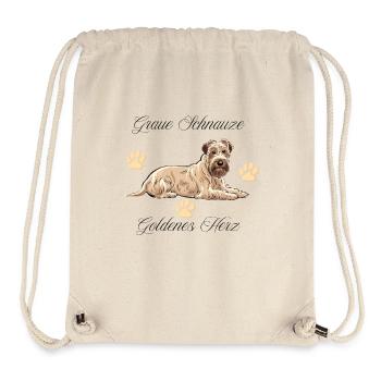Graue Schnauze, Goldenes Herz – Würdevolles Wheate - Stanley/Stella recycelter Gym Bag - Naturweiß - Vorne