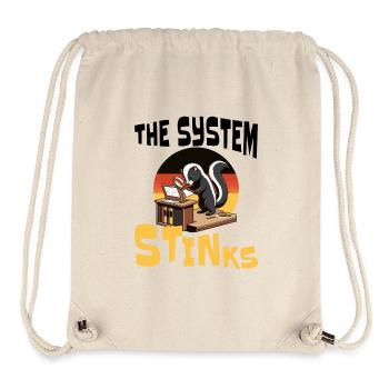 Politics system stinks - Stanley/Stella Recycled Gym Bag - natural - Front