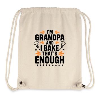 Ich bin Opa und backe lustiger Opa Bäcker Spruch. - Stanley/Stella recycelter Gym Bag - Naturweiß - Vorne