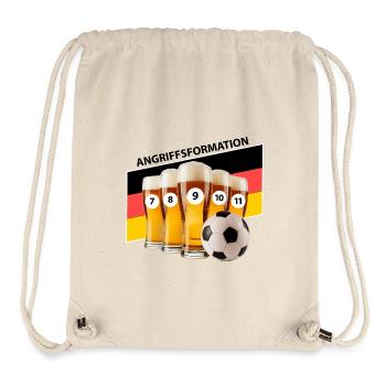 Fussball - Bester Sturm - Stanley/Stella recycelter Gym Bag - Naturweiß - Vorne