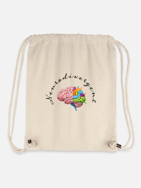 Neurodivergent - Stanley/Stella recycelter Gym Bag - Naturweiß