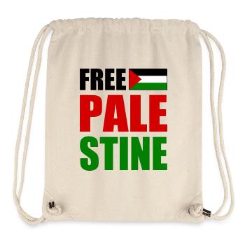 Free palestine - Stanley/Stella Recycled Gym Bag - natural - Front