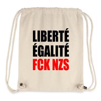 Liberté Égalité FCK NZS - Stanley/Stella Recycled Gym Bag - natural - Front