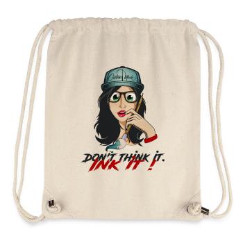 Snapback fille vierge - Sac à cordon recyclé Stanley/Stella - blanc naturel - Devant