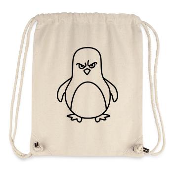 lustiger pinguin - Stanley/Stella recycelter Gym Bag - Naturweiß - Vorne