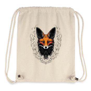 Mystischer Fuchs mit Ornamenten Natur Herbst - Stanley/Stella recycelter Gym Bag - Naturweiß - Vorne