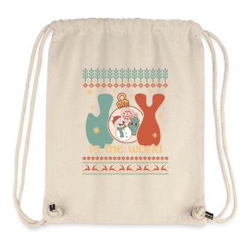 Ugly Christmas Sweater - Stanley/Stella Recycled Gym Bag - natural - Front