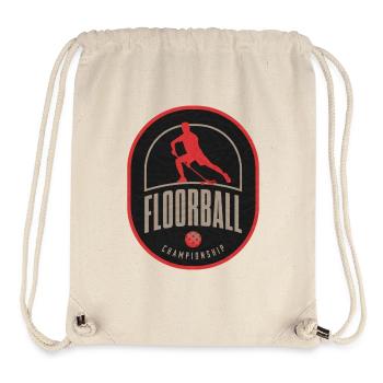 Floorball Meisterschaft Patch - Stanley/Stella recycelter Gym Bag - Naturweiß - Vorne
