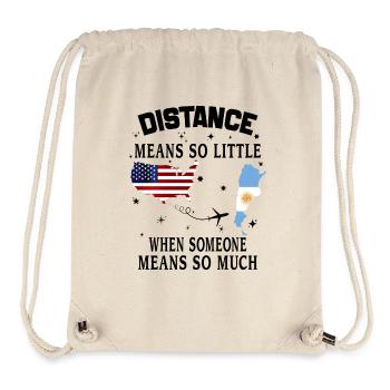 Distanz bedeutet so wenig, wenn jemand viel bedeutet - Stanley/Stella recycelter Gym Bag - Naturweiß - Vorne