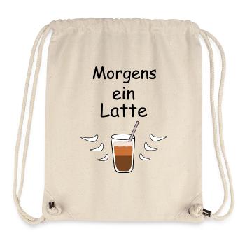 A latte in the morning - Stanley/Stella Recycled Gym Bag - natural - Front