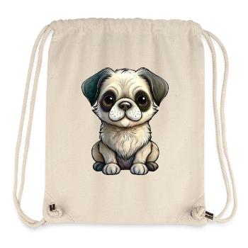 Puppy Dog - Stanley/Stella Recycled Gym Bag - natural - Front