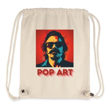 Pop Art - Stanley/Stella recycelter Gym Bag - Naturweiß - Vorne