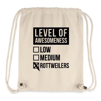 Rottweiler - Stanley/Stella recycelter Gym Bag - Naturweiß - Vorne