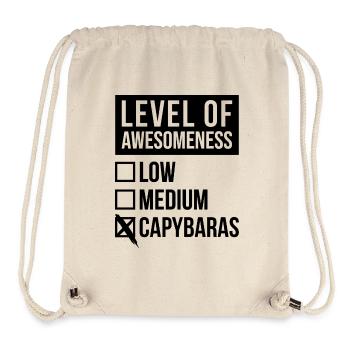 Capybara - Stanley/Stella recycelter Gym Bag - Naturweiß - Vorne