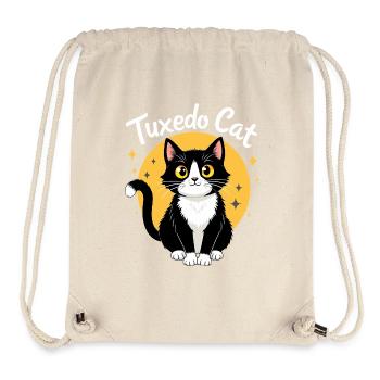 Smoking Femme Cat Lover Cadeau Cat Lover - Sac à cordon recyclé Stanley/Stella - blanc naturel - Devant