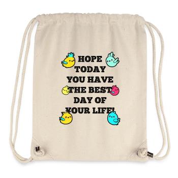 Hope today - Stanley/Stella recycelter Gym Bag - Naturweiß - Vorne