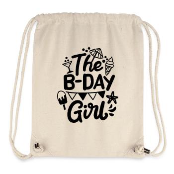 The b-day girl - Stanley/Stella Recycled Gym Bag - natural - Front