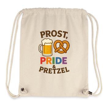 Prost, Pride and Pretzel - Stanley/Stella recycelter Gym Bag - Naturweiß - Vorne