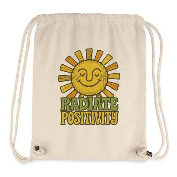 Radiate Positivity Sun Illustration - Stanley/Stella Recycled Gym Bag - natural - Front