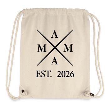 Mama EST 2026 - Stanley/Stella recycelter Gym Bag - Naturweiß - Vorne