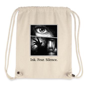 Ink Fear Silence – düsteres Manga Horror Motiv - Stanley/Stella recycelter Gym Bag - Naturweiß - Vorne