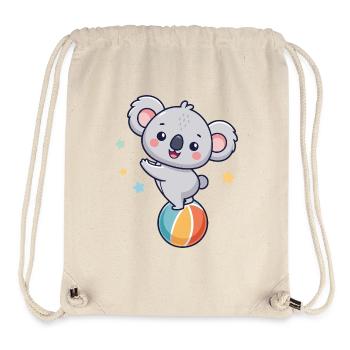 Koala-Jongleur auf bunter Ballon - Stanley/Stella recycelter Gym Bag - Naturweiß - Vorne