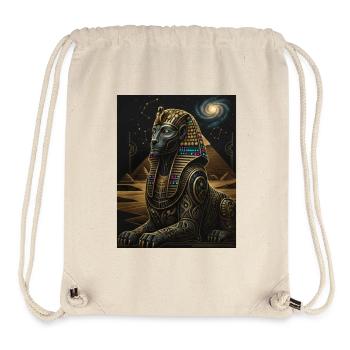 Cosmic Anubis Sphinx in Gold - Stanley/Stella Recycled Gym Bag - natural - Front