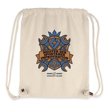 Handwerker Improvisation Wappen Design - Stanley/Stella recycelter Gym Bag - Naturweiß - Vorne