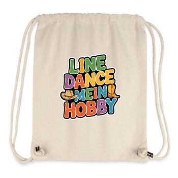 Line Dance mein Hobby - Stanley/Stella recycelter Gym Bag - Naturweiß - Vorne