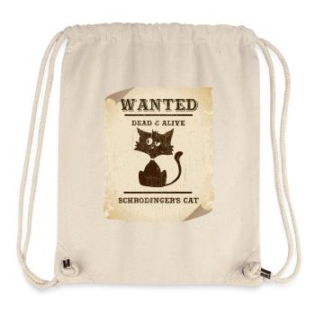 Gesuchte tote und lebendige Katze Tiergrafik - Stanley/Stella recycelter Gym Bag - Naturweiß - Vorne