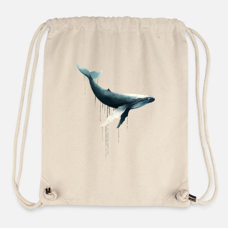 Buckelwal - Stanley/Stella recycelter Gym Bag - Naturweiß