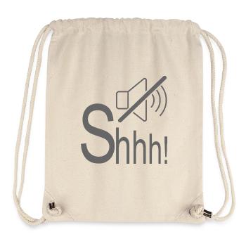 Flüstern leises Pssst. - Stanley/Stella recycelter Gym Bag - Naturweiß - Vorne