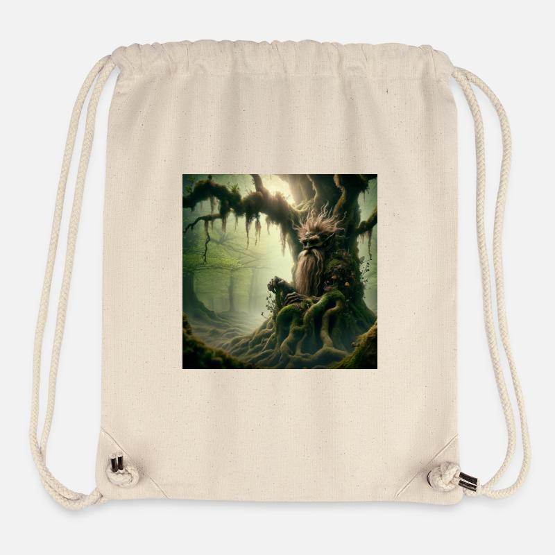 Troll im Baum - Stanley/Stella recycelter Gym Bag - Naturweiß