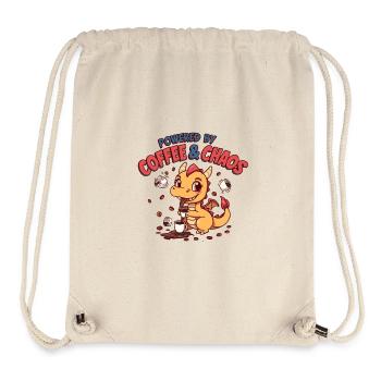 Drachen-Café-Chaos - Stanley/Stella recycelter Gym Bag - Naturweiß - Vorne