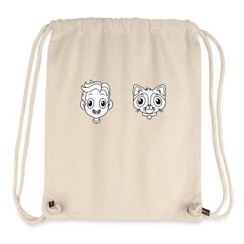 Pet Cat - Stanley/Stella Recycled Gym Bag - natural - Front