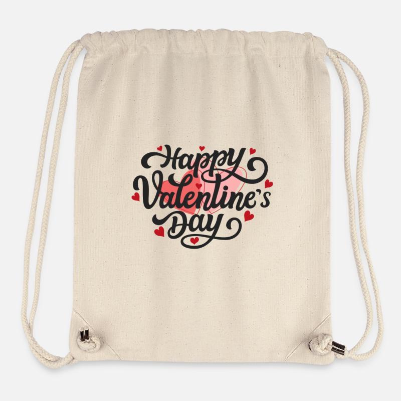 Frohen Valentinstag - Stanley/Stella recycelter Gym Bag - Naturweiß